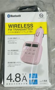 vertex(ヴァーテックス)FMトランスミッターピンク新品未使用未開封品