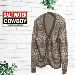 SALTWATER COWBOY　カウボーイカーディガン　レオパード柄