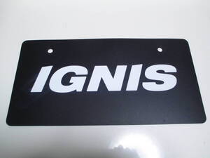 スズキ SUZUKI イグニス IGNIS ディーラー 新車 展示用 非売品 ナンバープレート マスコットプレート