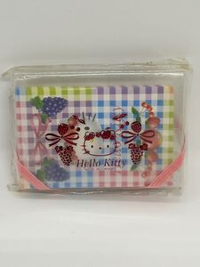 Hello　Kitty ☆〈サクランボ　いちご　りんご　ぶどう〉フルーツキティ☆手渡しレターメモセット　2002年