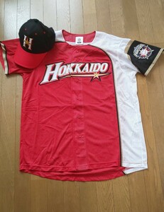 北海道 日本ハム ファイターズ We love HOKKAIDO 2013 バーニングレッド ユニフオーム キャップ 大谷翔平 エンゼルス ドジャース MVP