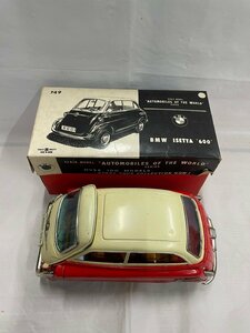 【中古傷汚れ有】萬代屋 BMW ISETTA 600 ブリキ ミニチュア 自動車 バンダイ ビンテージ BANDAI 希少 昭和レトロ 749