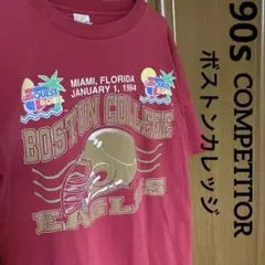 90s USA製 COMPETITOR  ボストン・カレッジ  半袖Tシャツ