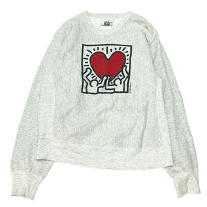 Lee リー　x Keith Herring Print Pullover Sweat (90年代) L.グレー サイズ:M