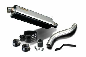 DELKEVIC スリップオンステンレストライオーバルマフラー★TRIUMPH SPEED TRIPLE 955i 2002-2004 420mm KIT14CR