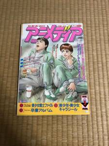 1993年3月号★アニメディア★サイバーフォーミュラ★セーラームーン★姫ちゃんのリボン★ドラゴンボール★ミンキーモモ★パトレイバー