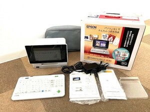 EPSON エプソン Colorio me カラリオ 三― E-830 ダイレクト プリンター ハガキ・年賀状作成 写真プリント デジタルフォトフレーム