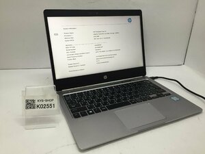 ジャンク/ HP HP EliteBook Folio G1 Intel Core m5-6Y54 メモリ8.19GB SSD128.03GB 【K02551】