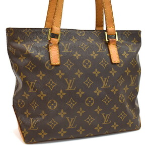 1円 ◆定価13万 良品 LOUIS VUITTON ルイヴィトン トートバッグ カバピアノ M51148 モノグラム ブラウン◆E.Csel.hP-13