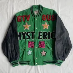 最初期　hystericglamour 漢字　袖レザー　デザイン　スタジャン