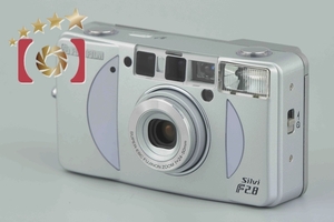 【中古】FUJIFILM 富士フイルム Silvi F2.8 シルバー コンパクトフィルムカメラ