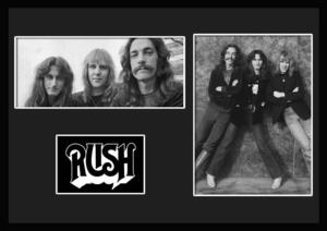 10種類!Rush/ラッシュ/ROCK/ロックバンドグループ/証明書付きフレーム/BW/モノクロ/ディスプレイ(4-3W)