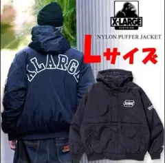 タイムセール‼️XLARGE NYLON PUFFER JACKET ブラック