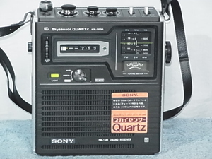 SONY【ICF-3000】 クオーツ時計内蔵 分解・整備・調整済品 （FM/中波/短波ラジオ）ＦＭ76～94MHzまで受信可能 管理21051701