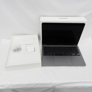 1円～【難有/中古品】Apple MacBook Air Retina 13.3インチ MGN63J/A スペースグレイ M1/8GB/SSD256GB ※BT修理サービス表示 11727612 0108