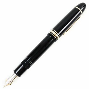 美品●MONTBLANC モンブラン マイスターシュテュック No.149 ペン先14K Mニブ ホワイトスター 万年筆 ブラック ゴールド ドイツ製 メンズ