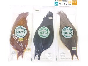 METZ メッツ コックネック ＃1 など ハックル フライマテリアル 計3点セット