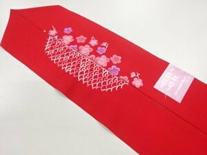 ys7114846; 青海波に桜模様刺繍半衿【新品】【着】