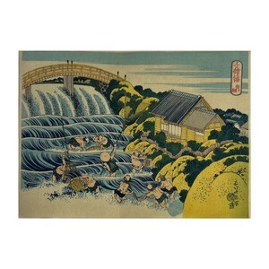 ★国立博物館 復刻★葛飾北斎 千絵の海 待網★木版画 浮世絵★日本画 ukiyoe No.11 60サイズ