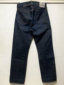 バレンシア工場製 No.2デニム LEVI’S 201 20201-0020 W34 L36 青耳 布パッチ リジッド 米国製 20s 1920年モデル 復刻 アメリカUSA製 555