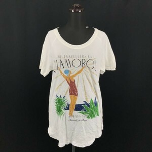 ポルトガル製★ZARA/ザラ/THE WACK COLLECTION★半袖Ｔシャツ【40/レディースL/白/ホワイト】プリントTシャツ◆BG262