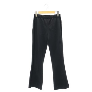 未使用品 モンクレール MONCLER PANTALONE パンタロン サイドライン フレアパンツ ストレッチ 40 黒 ブラック /ES ■OS レディース