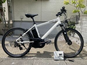 電動アシスト自転車 パナソニック Panasonic ハリヤ Hurryer ホワイト BE-ENH544AF2 バッテリー5点灯 充電器&鍵2本付【手渡し限定 越谷市】