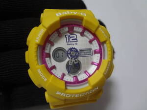 CASIO カシオ ベビージー Baby-G イエロー BA-120-9BJF 展示未使用品