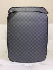 【美品】LOUIS VUITTON ヴィトン ダミエ グラフィット ペガス レジェール ビジネス55 スーツケース 旅行 キャリー N21225