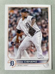 Topps MLB 2022 UPDATE SERIES #US31 JOSE CISNERO Detroit Tigers デトロイト・タイガース