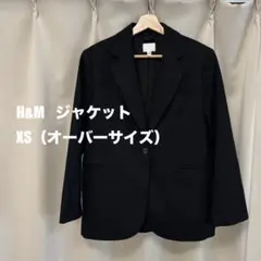 H&M/エイチアンドエム テーラード ジャケット 黒 秋冬