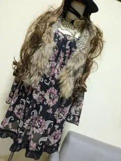 y2kフェアリーグランジバレエコア平成ギャル森ガール花柄シフォンワンピース