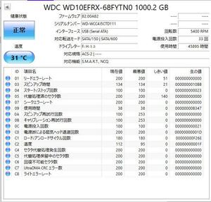 速達 ★ HDD 1TB 1000GB Western Digital WD RED WD10EFRX-68FYTN0 SATA 3.5インチ PCB 2060-800006-001 REV P1 ★確認済 H9905M1