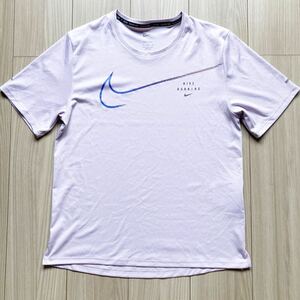 美品 送料無料★NIKEナイキRUNNING DIVISION★メンズDRI-FIT半袖Tシャツ/Mサイズ★ランニングジムトレーニングウェアドライ速乾スポーツ