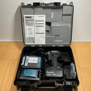 「人気商品」マキタ 充電式インパクトドライバ TD173D 18V/6.0Ah バッテリー1個良品！中古動作確認！【送料無料♪】