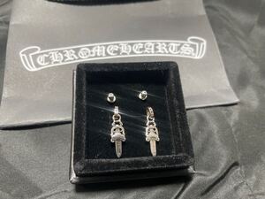 クロムハーツ　ダガー　ピアス　シルバー　アクセサリー CH Chrome Hearts クロス　925 イヤリング クロス