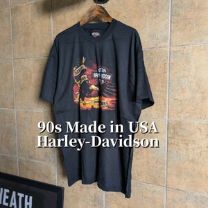 90s USA製 ハーレーダビッドソン　Tシャツ 　L