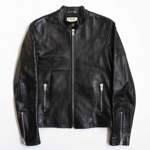 【最高級】SAINT LAURENT PARIS【キースレザー シングルライダースジャケット】46 サンローラン 362239 Y5YA1 ブラック 25010246