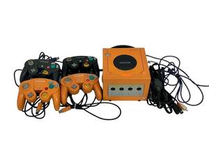 【通電のみ確認済】Nintendo/任天堂/ニンテンドー GAMECUBE/ゲームキューブ 本体 DOL-001 オレンジ ゲーム機器 (48683MT3)