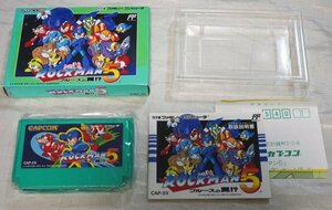 新品未使用 ロックマン5 ブルースの罠!? 未通電 カプコン 箱に色褪せあり ファミコン FAMICOM 1992 ROCKMAN5 MEGAMAN CAPCOM レア