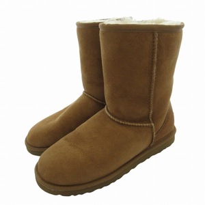 アグ オーストラリア UGG australia CLASSIC SHORT II ムートンブーツ シューズ スエード ボア 23.0cm 茶 ブラウン 5825 /FT 1107