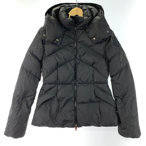 【中古】MONCLER アロエダウンジャケット サイズ00 フード・ベルト付き モンクレール ブラック ALOES F20931A54600[249008248664]