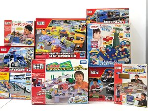 ◎ジャンク トミカ プラレール おまとめ DXトミカ整備工場/パーキングケース/レッカー車/コンボイ など 同梱不可 1円スタート