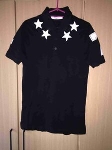 正規 15SS GIVENCHY ジバンシー ジバンシィ スター 星パッチ ナンバリング ポロシャツ XS 15F 7102 701