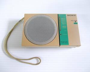 SONY AMポケッタブルラジオ ICR-K10 通電/動作確認済みです☆ソニー ラジオ 日本製 レトロ