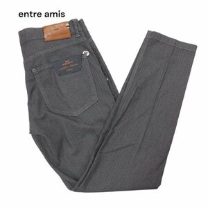 entre amis アントレアミ 【comfort denim】通年 ストレッチ コンフォート スリム パンツ Sz.44　メンズ グレー　I4B00784_4#R