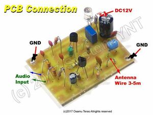 【調整・修理】655k/1310kHz AMトランスミッタ基板・部品セット