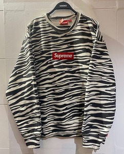 Supreme 22aw Box Logo Crewneck Sweatshirt Size-XL シュプリーム ボックスロゴクルーネックスウェットシャツ ゼブラ