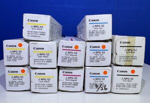 【越谷発】【CANON】☆純正未使用トナー ☆ NPG-52　☆４色 （K×2 C×3 M×2 Y×5）12本☆※箱開き落書きあり※　(36336）