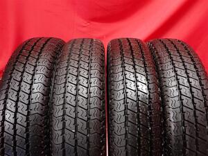 中古タイヤ 145/80R12 80/78N 4本セット ヨコハマ スーパー バン Y356 YOKOHAMA SUPERDIGGER VAN Y356 9.5分山★n12 商用車6PR エブリィ